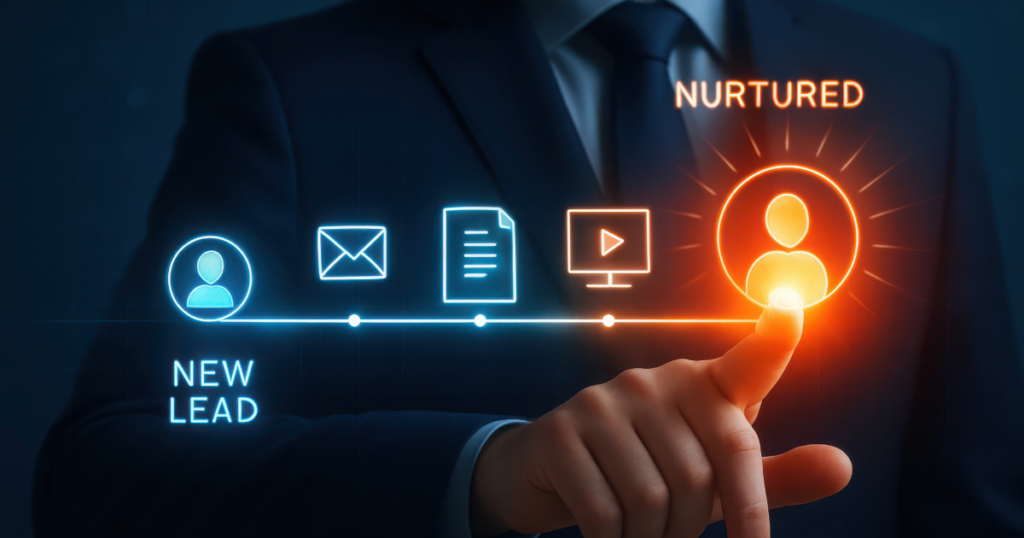 Illustration of email nurture campaigns